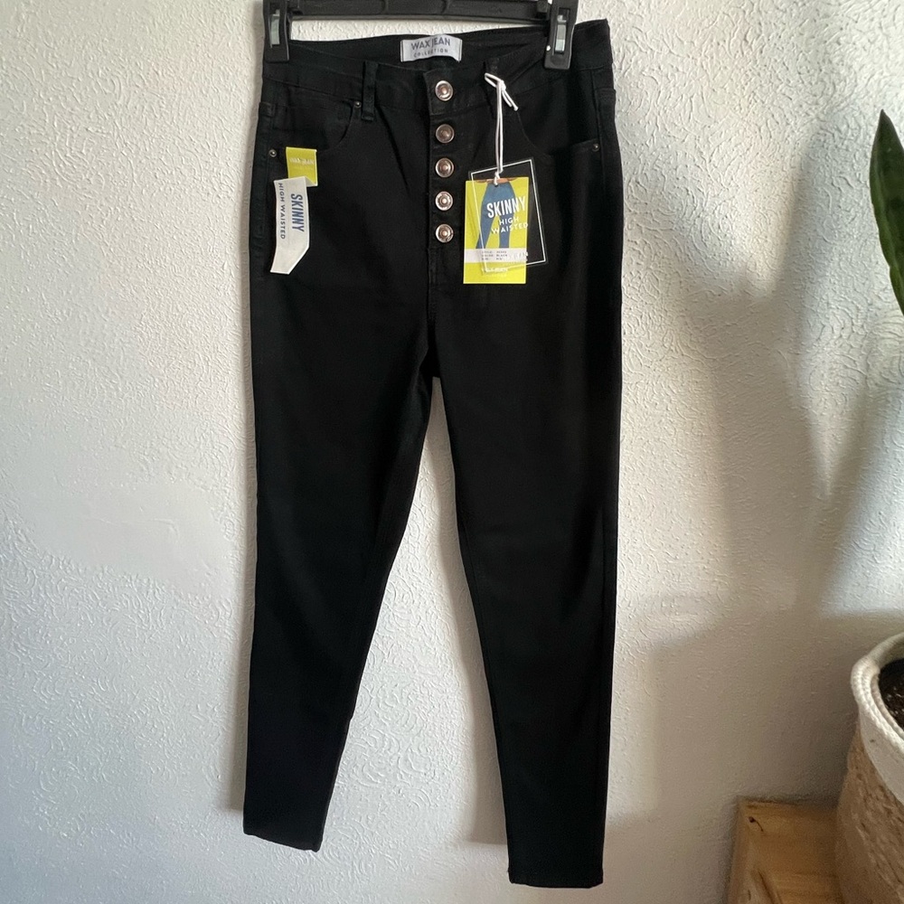 Wax Jean High Rise Skinny Black Women's Jeans